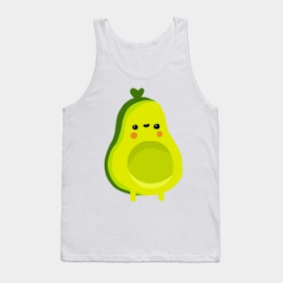 cute kawaii avocado Tank Top